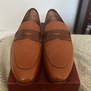 Mezlan Tan Leather Loafers